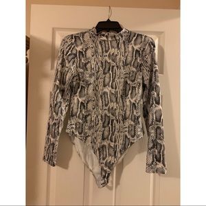 Snakeskin bodysuit